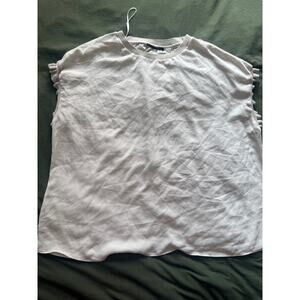 Tahari Sleeveless Women's Beige Blouse Size XL